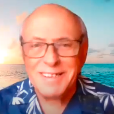 Online Guided Meditation Youtube Channel Center for Spiritual Living Chico on Simplicity Meditation registered science of mind wearing glasses and a Hawaiian shirt