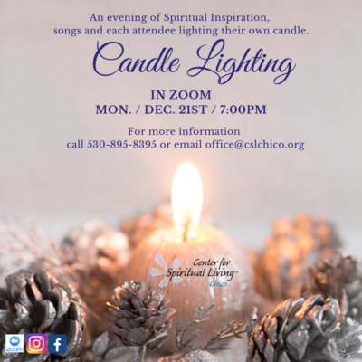 Flyer for Candle lighting event online