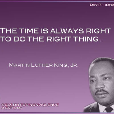 Day 17 Gandhi King Season of Nonviolence quote by Martin Luther King Jr