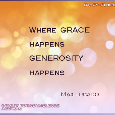 May Lucaro quote on generosity