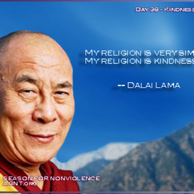 My religion is very simple my religion is kindness quote by Dali Lama SNV 2021