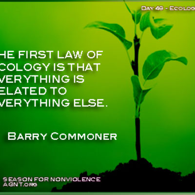Barry Commoner quote for Season of Nonviolence 2021